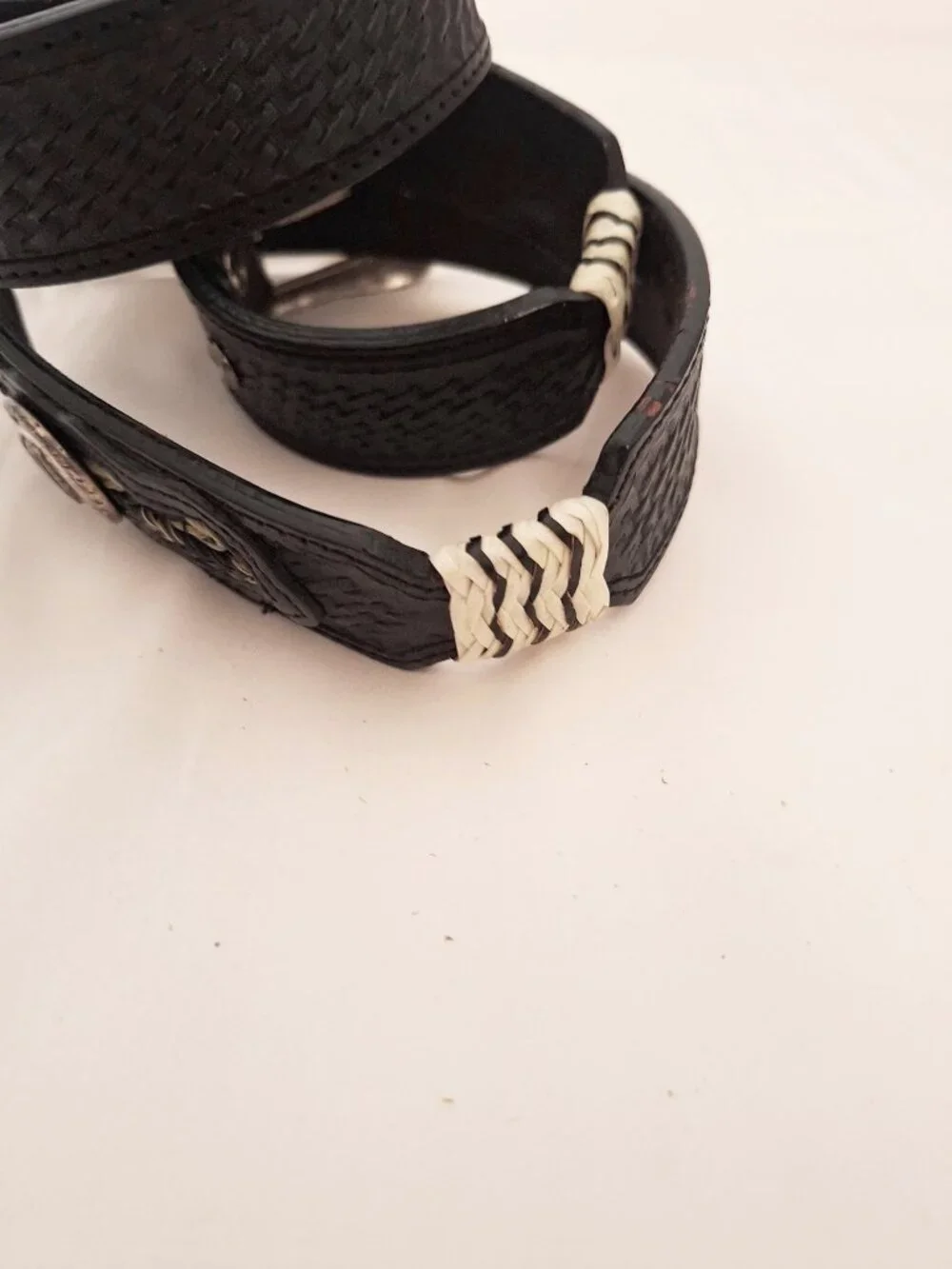 Jack Daniels Old No 7 Western Concha Belt 40 Black Vintage